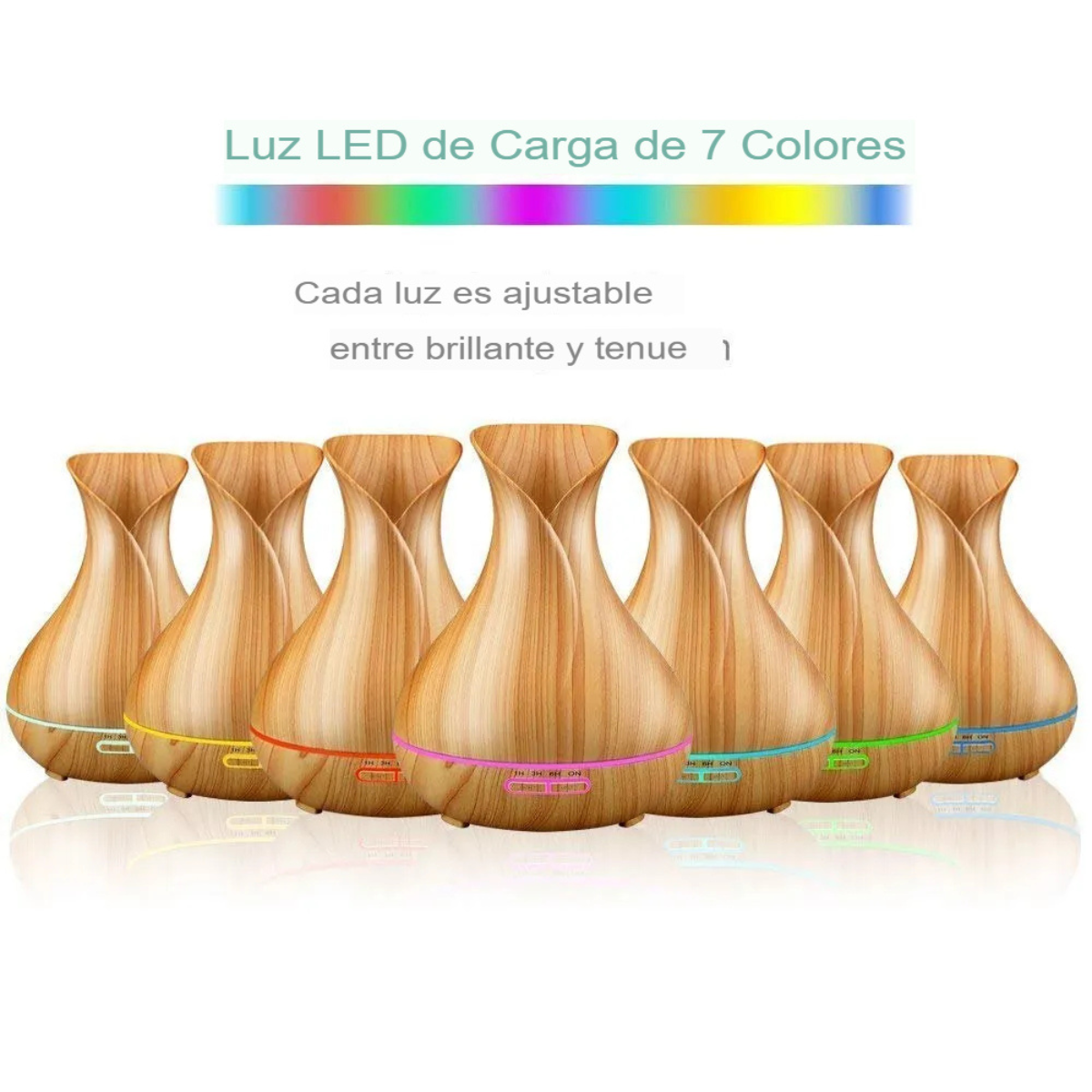 Lámpara Humidificadora de Madera