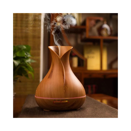 Lámpara Humidificadora de Madera